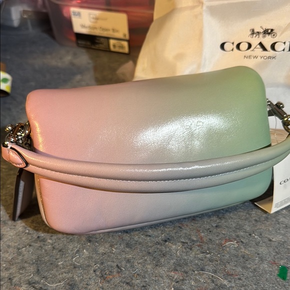 Coach Pink and Green Crossbody Bag with Ombré Design - Picture 3 of 4